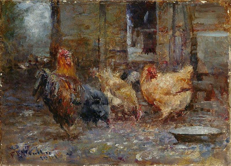 Frederick Mccubbin Chickens Germany oil painting art